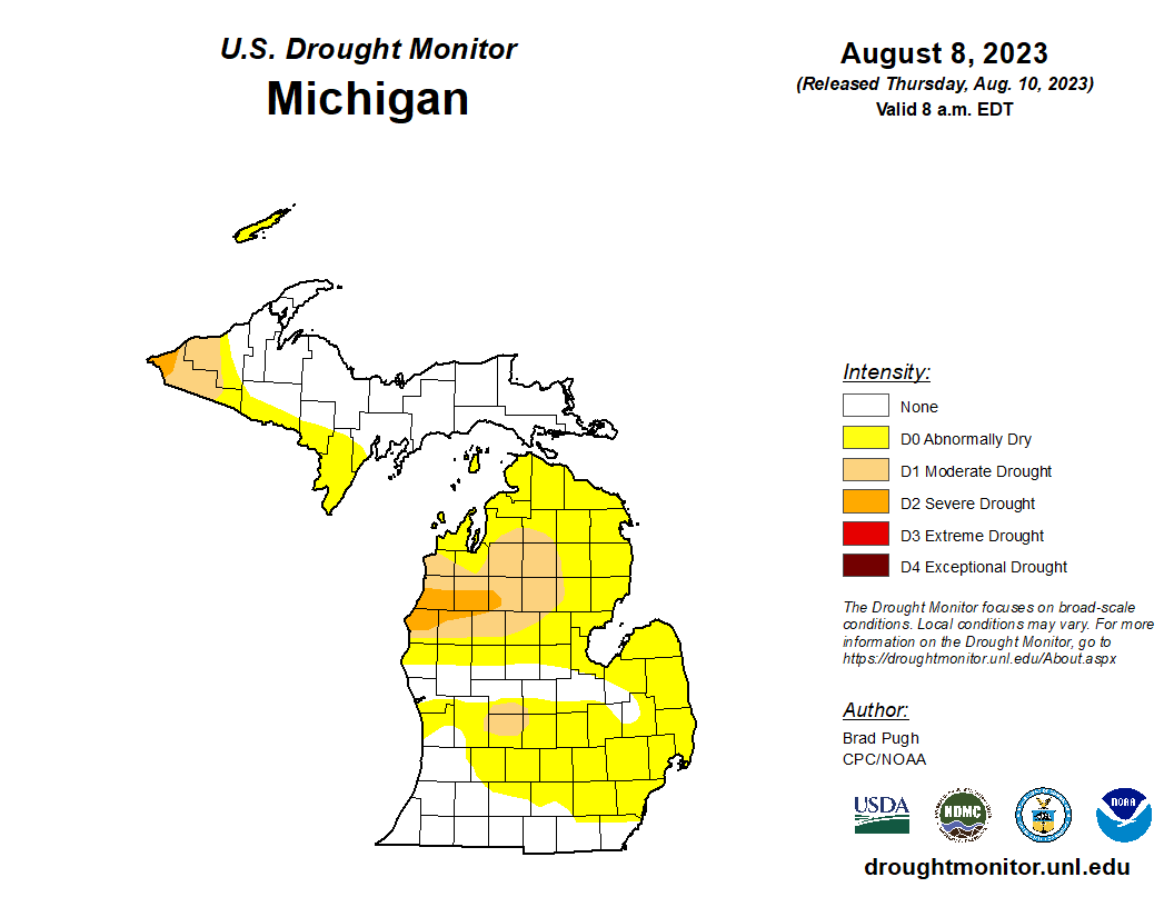 Drought monitor as of August 8.